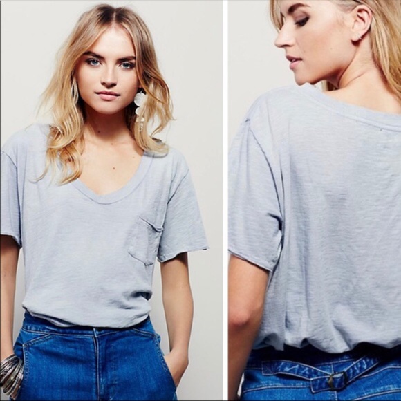 Free People Tops - Free people we the free 757 tee. NWT. Size S. Grey